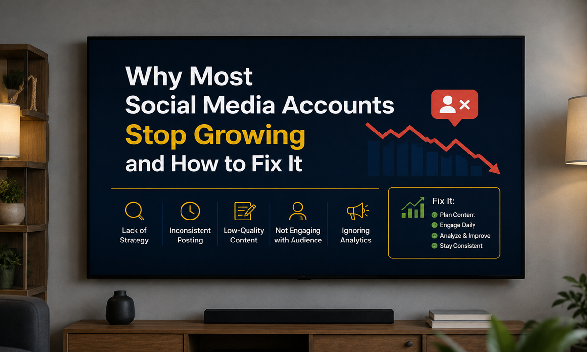 Why Social Media Accounts Stop Growing-ViralAssociates